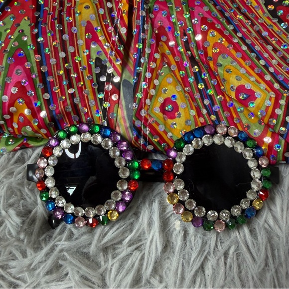 California Costumes Discolicious Plus Size Hippie Costume Disco 70s Costume 3X - Picture 6 of 8